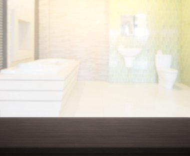 Masa üstü ve arka plan bulanıklık banyo