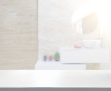 Masa üstü ve arka plan bulanıklık banyo