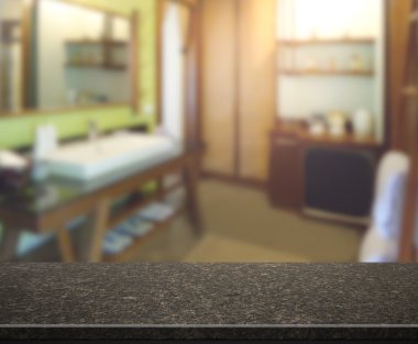 Masa üstü ve arka plan bulanıklık banyo