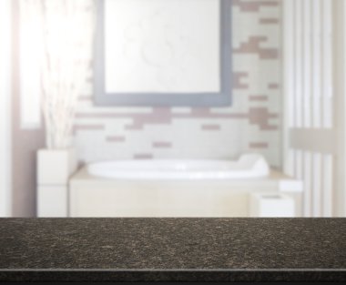 Masa üstü ve arka plan bulanıklık banyo