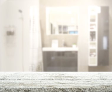 Masa üstü ve arka plan bulanıklık banyo