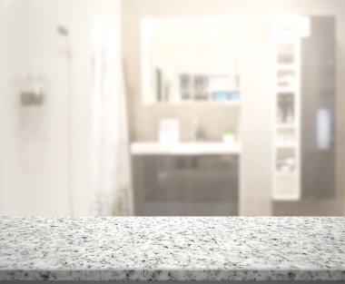 Masa üstü ve arka plan bulanıklık banyo