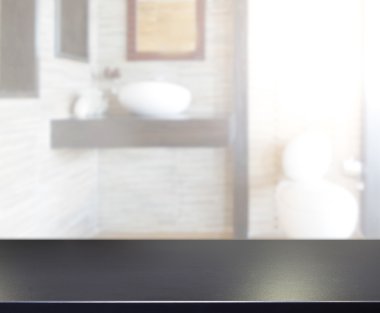 Masa üstü ve arka plan bulanıklık banyo