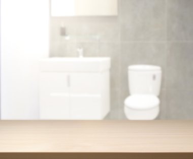 Masa üstü ve arka plan bulanıklık banyo