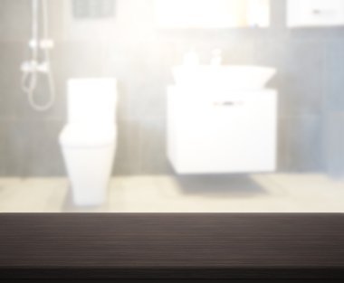 Masa üstü ve arka plan bulanıklık banyo