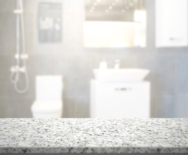 Masa üstü ve arka plan bulanıklık banyo