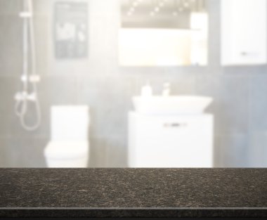 Masa üstü ve arka plan bulanıklık banyo