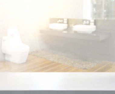 Masa üstü ve arka plan bulanıklık banyo