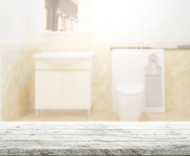 Masa üstü ve arka plan bulanıklık banyo