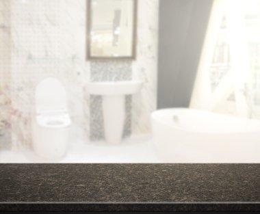 Masa üstü ve arka plan bulanıklık banyo