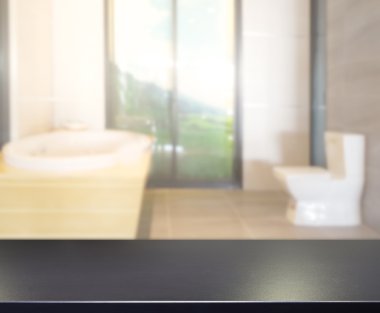 Masa üstü ve arka plan bulanıklık banyo