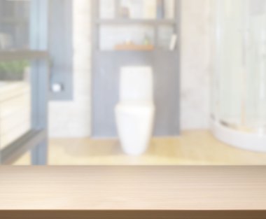Masa üstü ve arka plan bulanıklık banyo