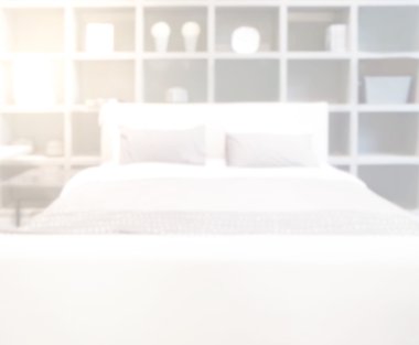 Abstact Blur arka planda yatak odası