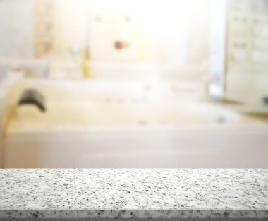 Masa üstü ve arka plan bulanıklık banyo