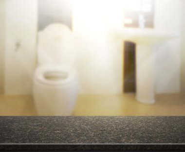 Masa üstü ve arka plan bulanıklık banyo