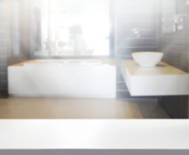 Masa üstü ve arka plan bulanıklık banyo