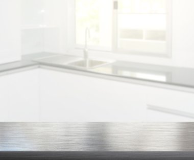 Masa üstü ve arka plan bulanıklık mutfak Oda