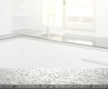 Masa üstü ve arka plan bulanıklık mutfak Oda