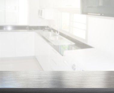 Masa üstü ve arka plan bulanıklık mutfak Oda