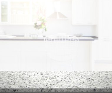 Masa üstü ve arka plan bulanıklık mutfak Oda