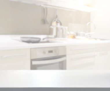 Masa üstü ve arka plan bulanıklık mutfak Oda