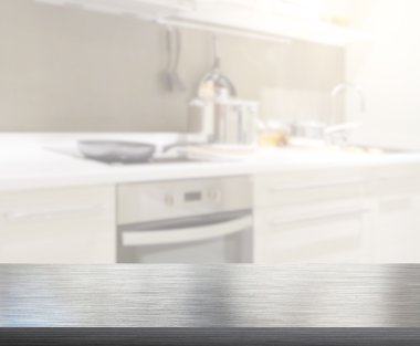 Masa üstü ve arka plan bulanıklık mutfak Oda