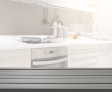 Masa üstü ve arka plan bulanıklık mutfak Oda