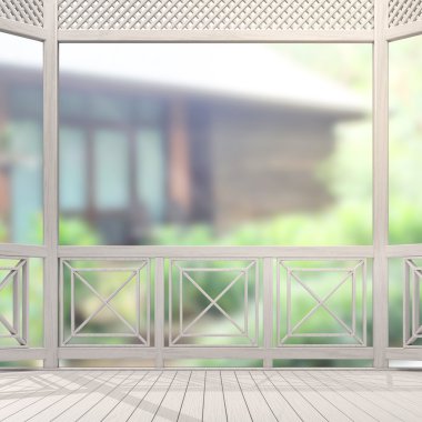 Balkon ve Teras dış arka plan bulanıklık