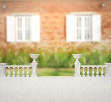 Balkon ve Teras dış arka plan bulanıklık