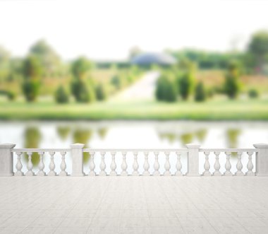 Balkon ve Teras, doğa arka plan bulanıklık