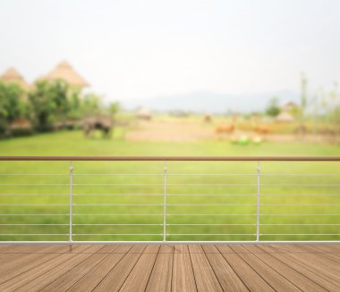 Balkon ve Teras, doğa arka plan bulanıklık