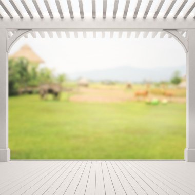 Balkon ve Teras, doğa arka plan bulanıklık