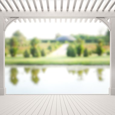 Balkon ve Teras, doğa arka plan bulanıklık