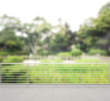 Balkon ve Teras, doğa arka plan bulanıklık