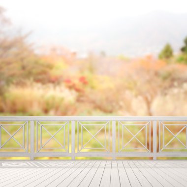 Balkon ve Teras, doğa arka plan bulanıklık