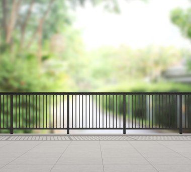 Balkon ve Teras, doğa arka plan bulanıklık