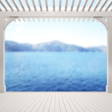 Balkon ve Teras, doğa arka plan bulanıklık