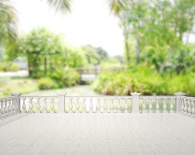 Balkon ve Teras, doğa arka plan bulanıklık