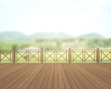 Balkon ve Teras, doğa arka plan bulanıklık