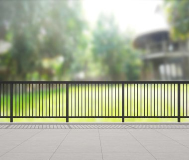 Balkon ve Teras, doğa arka plan bulanıklık