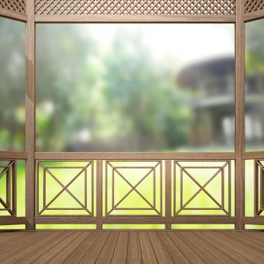 Balkon ve Teras, doğa arka plan bulanıklık