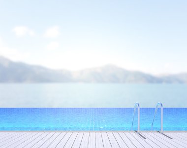 Balkon ve Teras, doğa arka plan bulanıklık