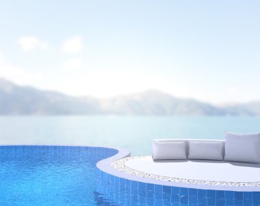 Balkon ve Teras, doğa arka plan bulanıklık