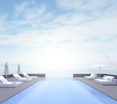 Balkon ve Teras, doğa arka plan bulanıklık