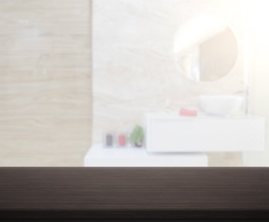 Masa üstü ve arka plan bulanıklık banyo