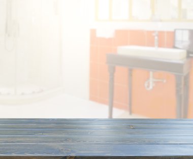 Masa üstü ve arka plan bulanıklık banyo