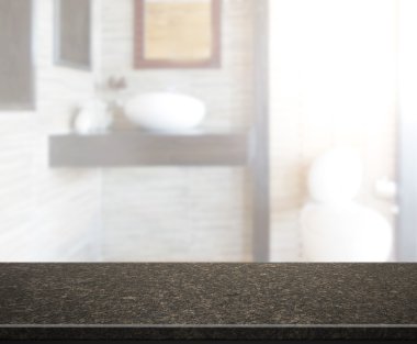 Masa üstü ve arka plan bulanıklık banyo