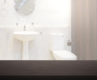 Masa üstü ve arka plan bulanıklık banyo