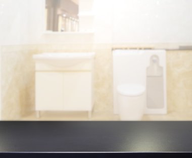 Masa üstü ve arka plan bulanıklık banyo