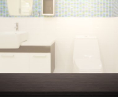 Masa üstü ve arka plan bulanıklık banyo
